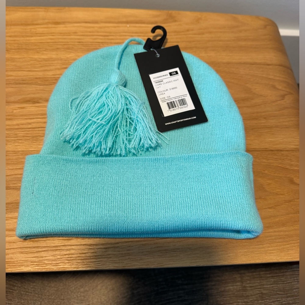 Craft Aqua Tassel Beanie